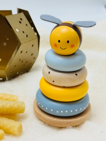 ToysLink - Wooden Bee Stacking Toy