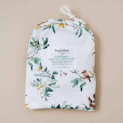 Snuggle Hunny - Eucalypt Bassinet Sheet / Change Pad Cover