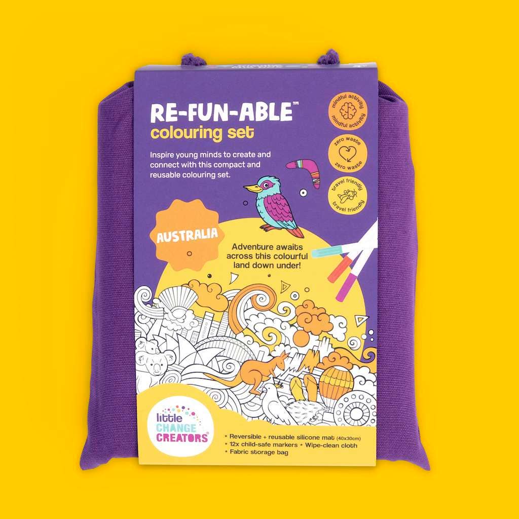 Little Change Creators - AUSTRALIA | Re-FUN-able™ Reusable Colouring + Doodle Mat