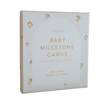 The Beige Collective - Baby Milestone Cards | Lemon & Creme
