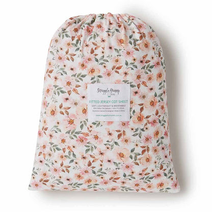 Snuggle Hunny - Spring Floral Fitted Cot Sheet