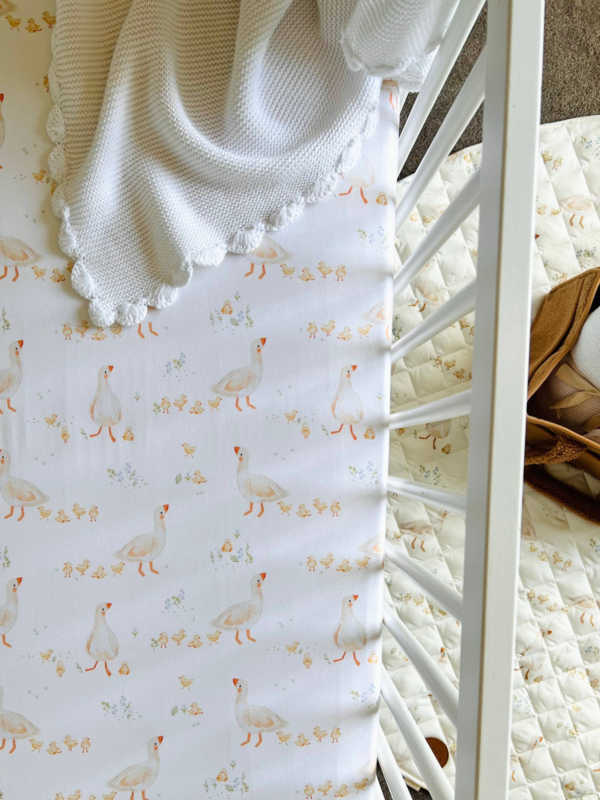 Cot Sheet Goosey Gander