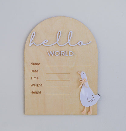 Petite + Co - HELLO WORLD | WRITEABLE | GOOSE