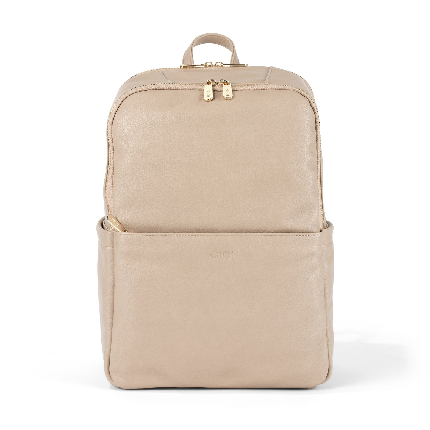 OiOi - Multitasker Nappy Backpack - Oat Vegan Leather