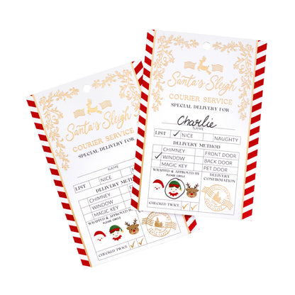 Black Bow Studio - Santa's Sleigh Express Christmas Gift Tags - Set of 6