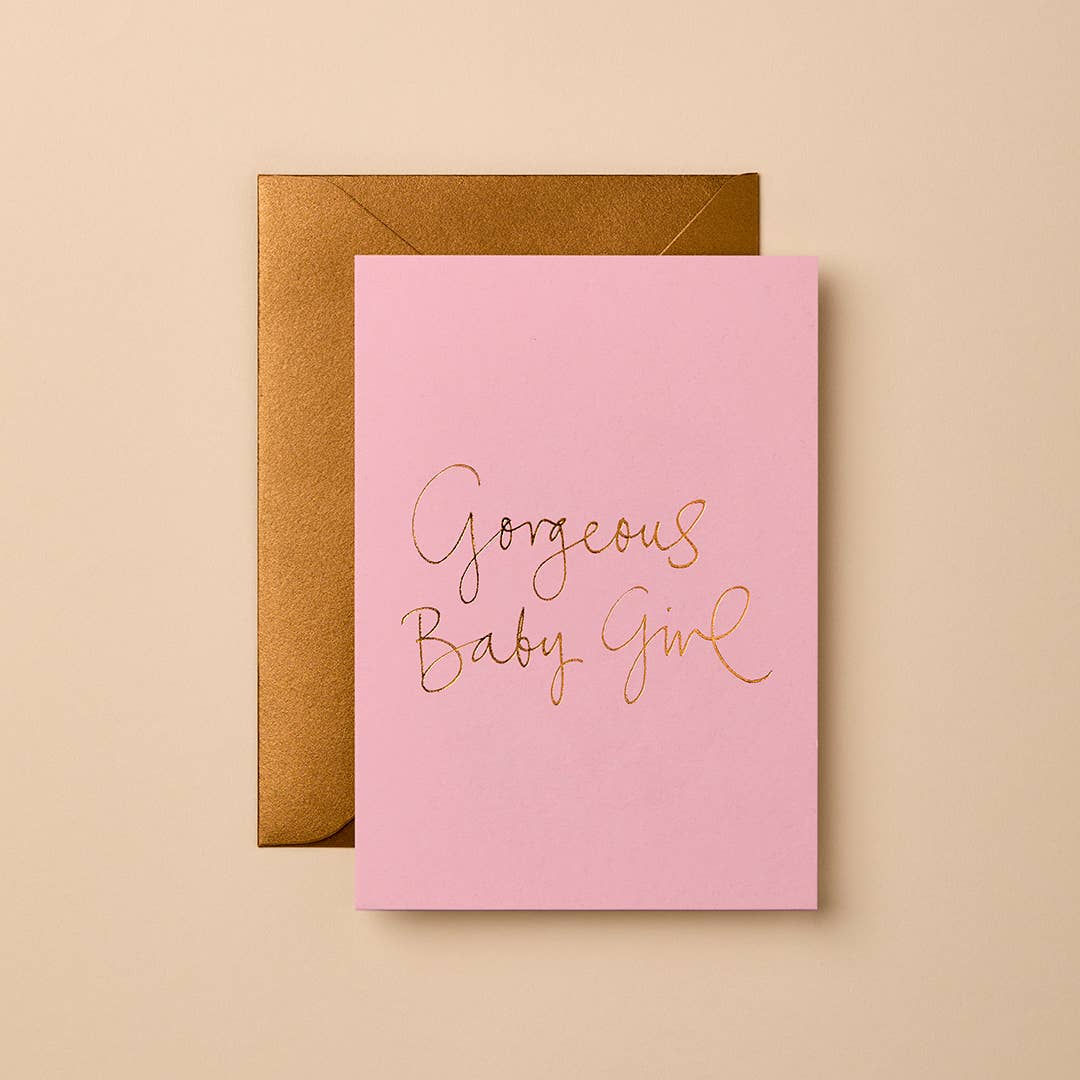 Gabrielle & Celine Greeting Cards Australia - New Baby Card | Modern Foil Stationery