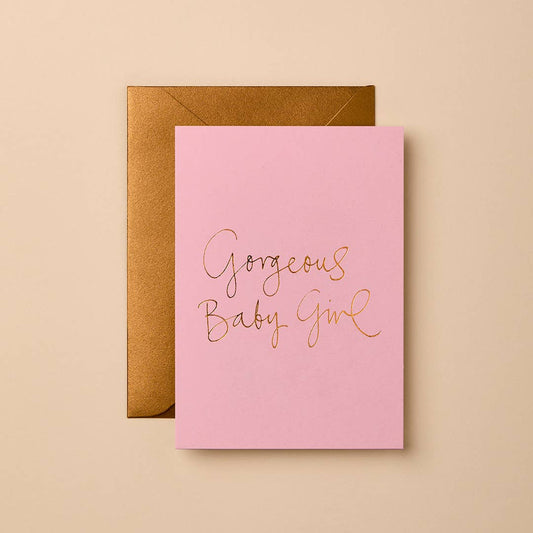 Gabrielle & Celine Greeting Cards Australia - New Baby Card | Modern Foil Stationery
