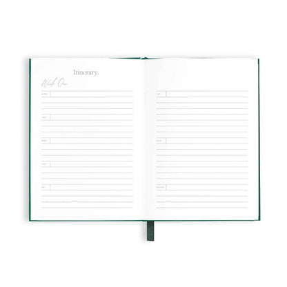 Fox & Fallow - The Traveller Mini Travel Diary - Forest Green