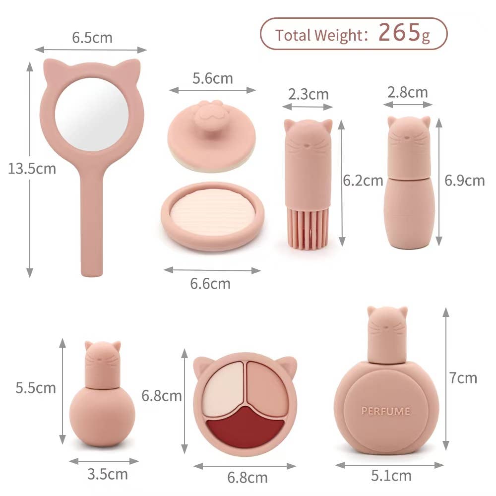 ToysLink - Pink Silicone Makeup Playset Kit