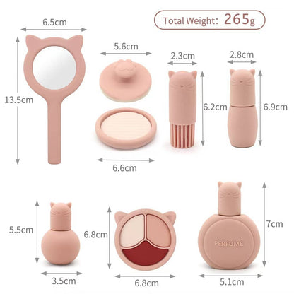 ToysLink - Pink Silicone Makeup Playset Kit