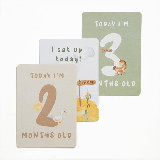 Living Textiles - Milestone cards - Tractor Ride