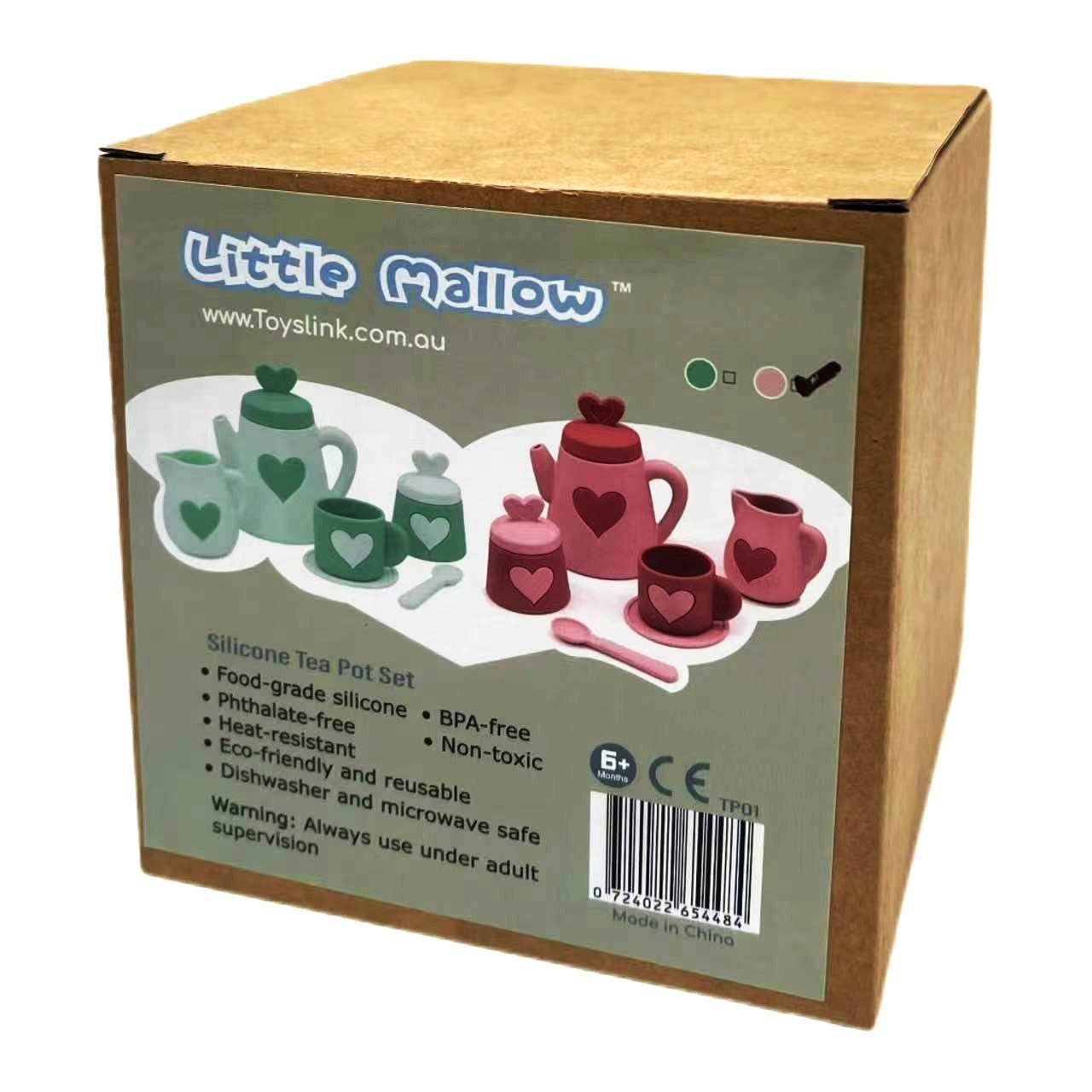 ToysLink - Green Silicone Tea Set