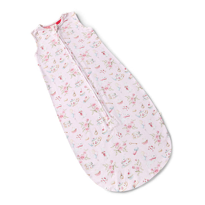 Alice's Tea Party Sleeping Bag 1.0 TOG flatlay