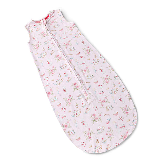 Alice's Tea Party Sleeping Bag 1.0 TOG flatlay