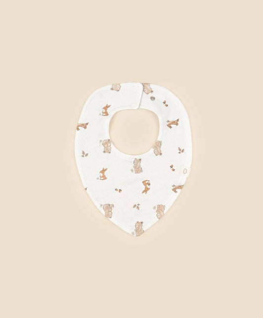 Lūmmi in Colour Babywear - Organic Cotton Triangle Bib - Bear & Bunny