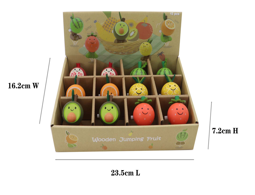 ToysLink - Wooden Wind-up Jumping Fruit