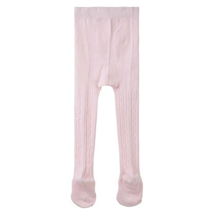 Designer Kidz - Baby Cable Knit Tights - Pink