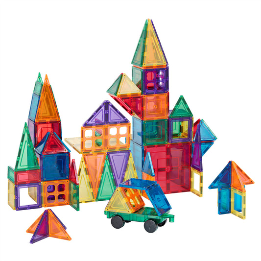 Learn and Grow Toys - Learn & Grow Magnetic Tiles - Builders Pack (110 Pc)