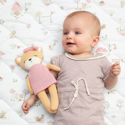 Living Textiles - Organic Reversible Cot Comforter - Whimsical Wonderland
