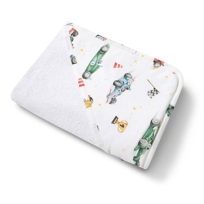 Snuggle Hunny - Little Racers Organic Hooded Baby Towel