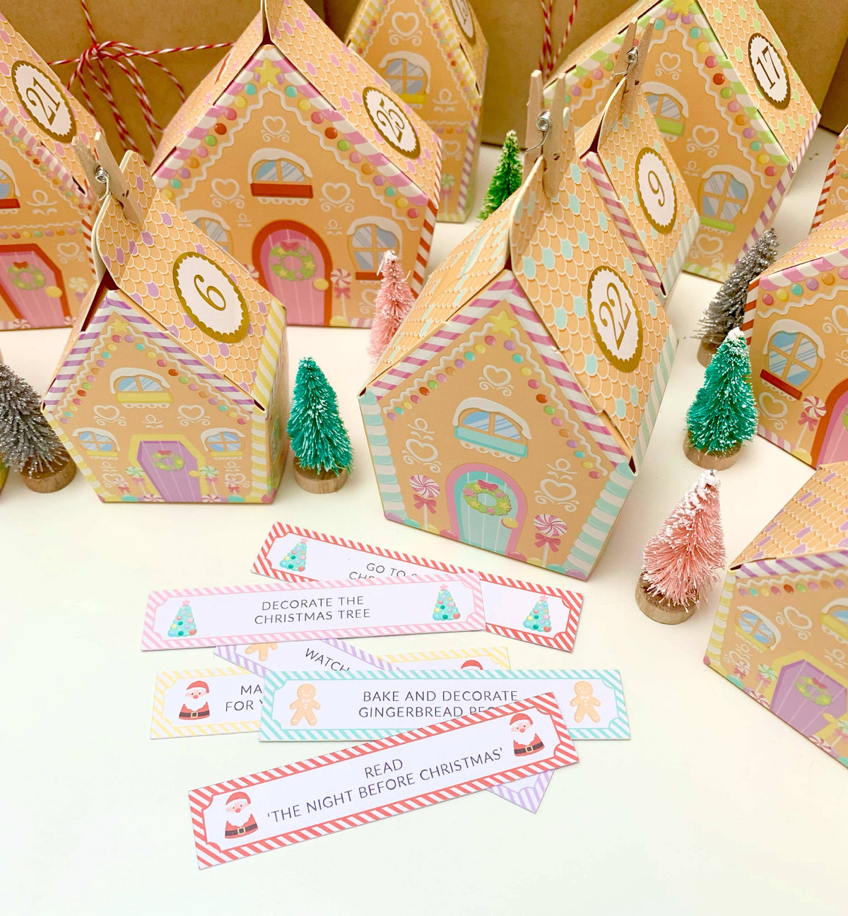 Black Bow Studio - Gingerbread House Village Christmas Advent Calendar