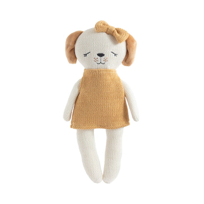 Living Textiles - Knitted Animal Toy- Paula the Puppy
