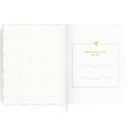 Fox & Fallow - Baby Book Blue Check