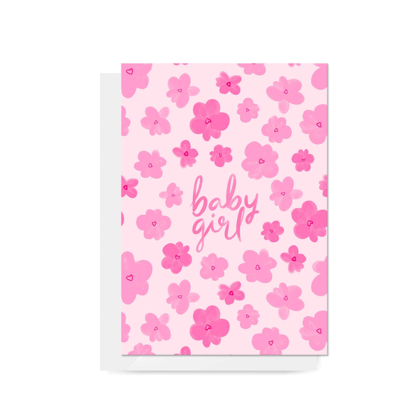 Carla Ellis Creative - Flowers "Baby Girl" Greeting Card