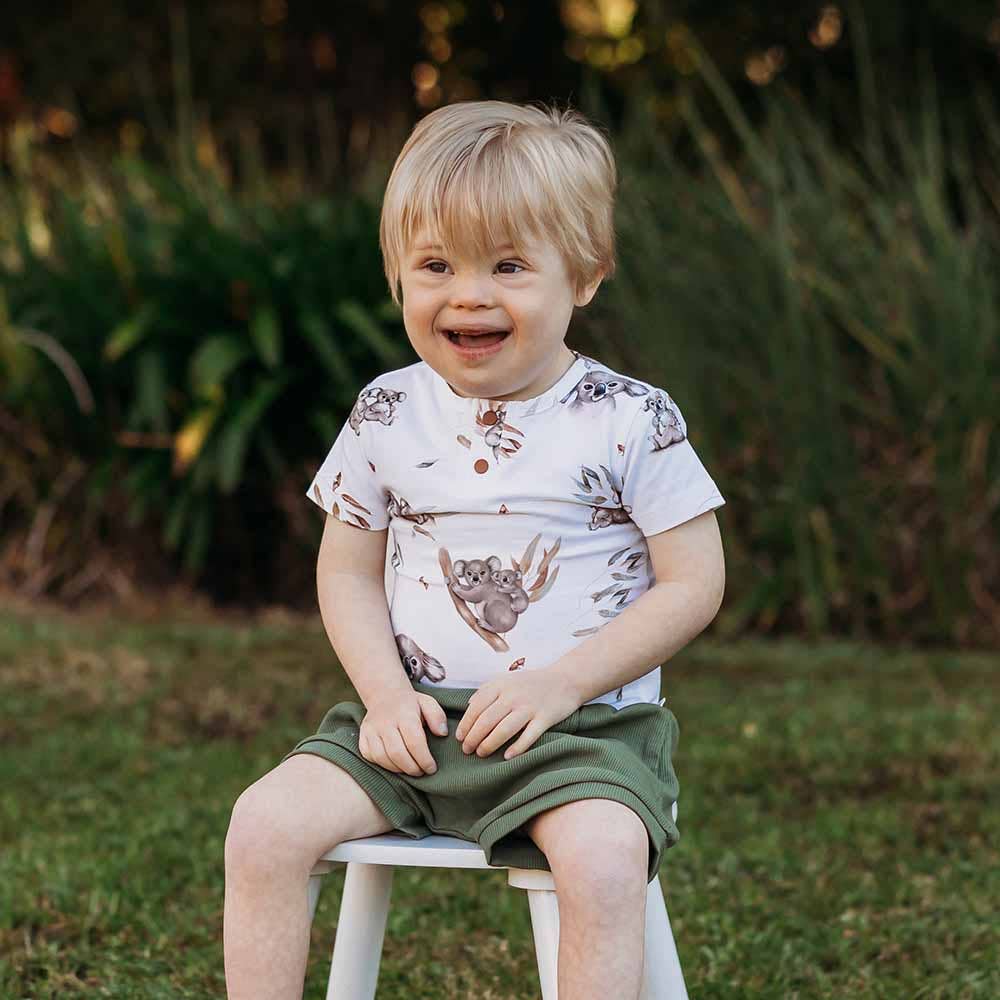 Snuggle Hunny - Koala Short Sleeve Organic Bodysuit