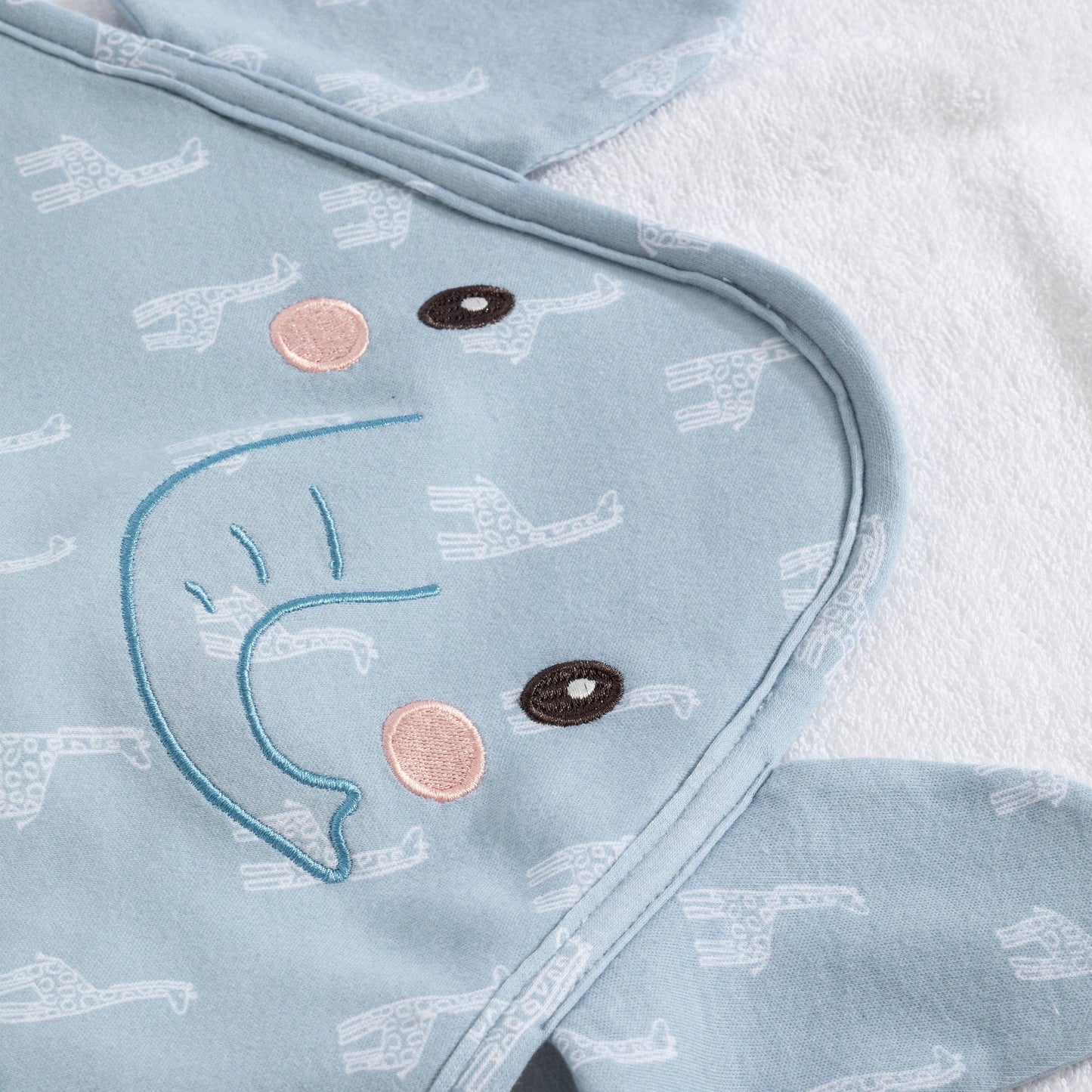 Living Textiles - Hooded Towel- Elephant - Wild Safari