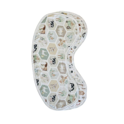 Cuddle Bug & Co - Burp Bib 2pk Patchwork Farm & Farm Life