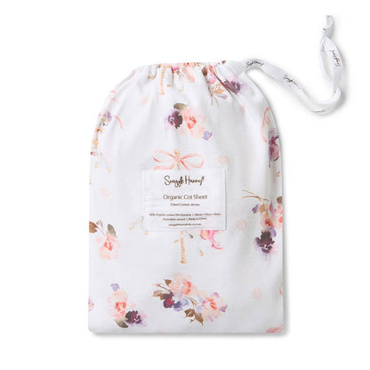 Snuggle Hunny - Carousel Organic Fitted Cot Sheet