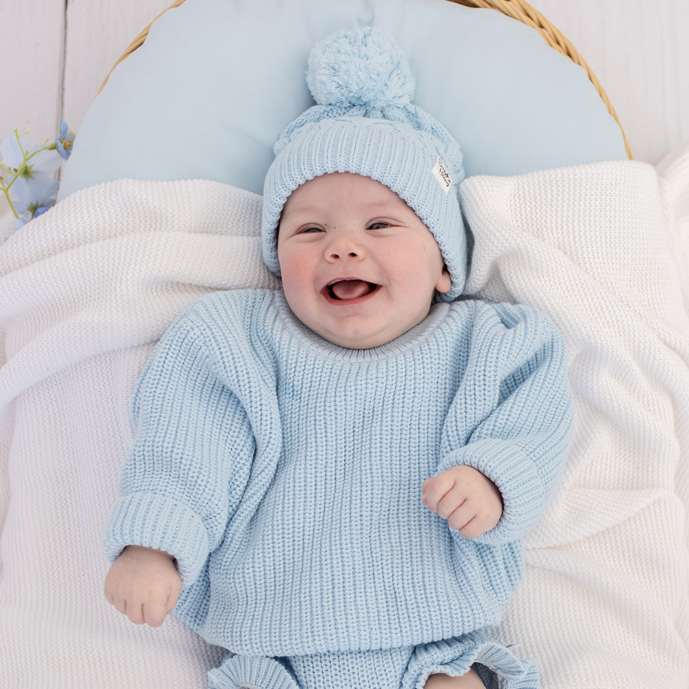 Baby Blue Knitwear lifestyle