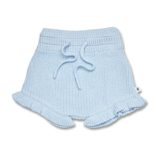 Baby Blue Knit Bloomers flatlay front