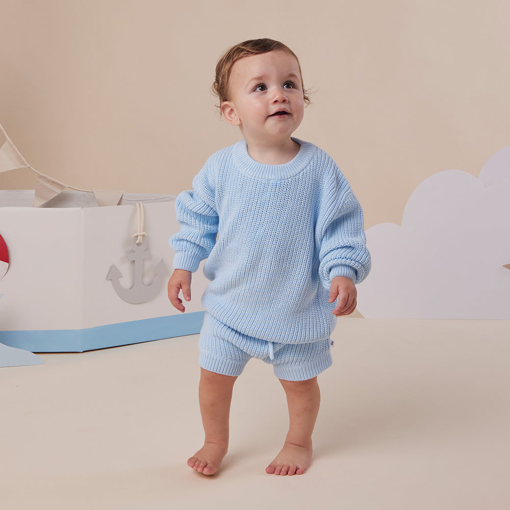 Baby Blue Knit Jumper