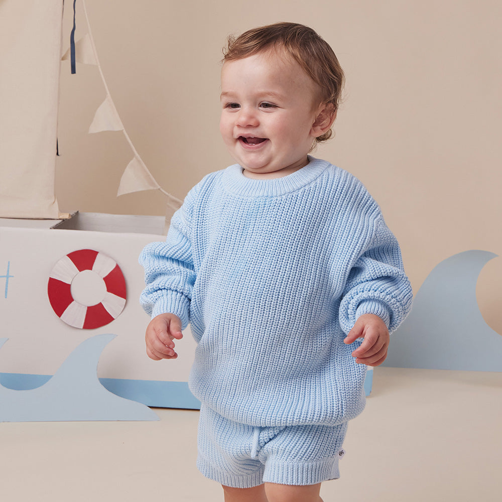 Baby Blue Knit Jumper