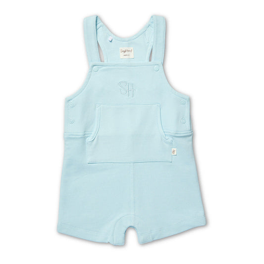 Snuggle Hunny - Baby Blue Organic Joey Overall Shorts