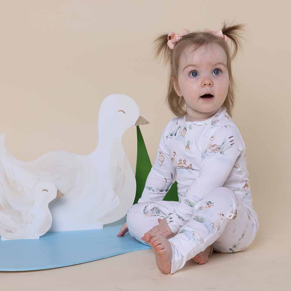 Snuggle Hunny - Duck Pond Organic Growsuit