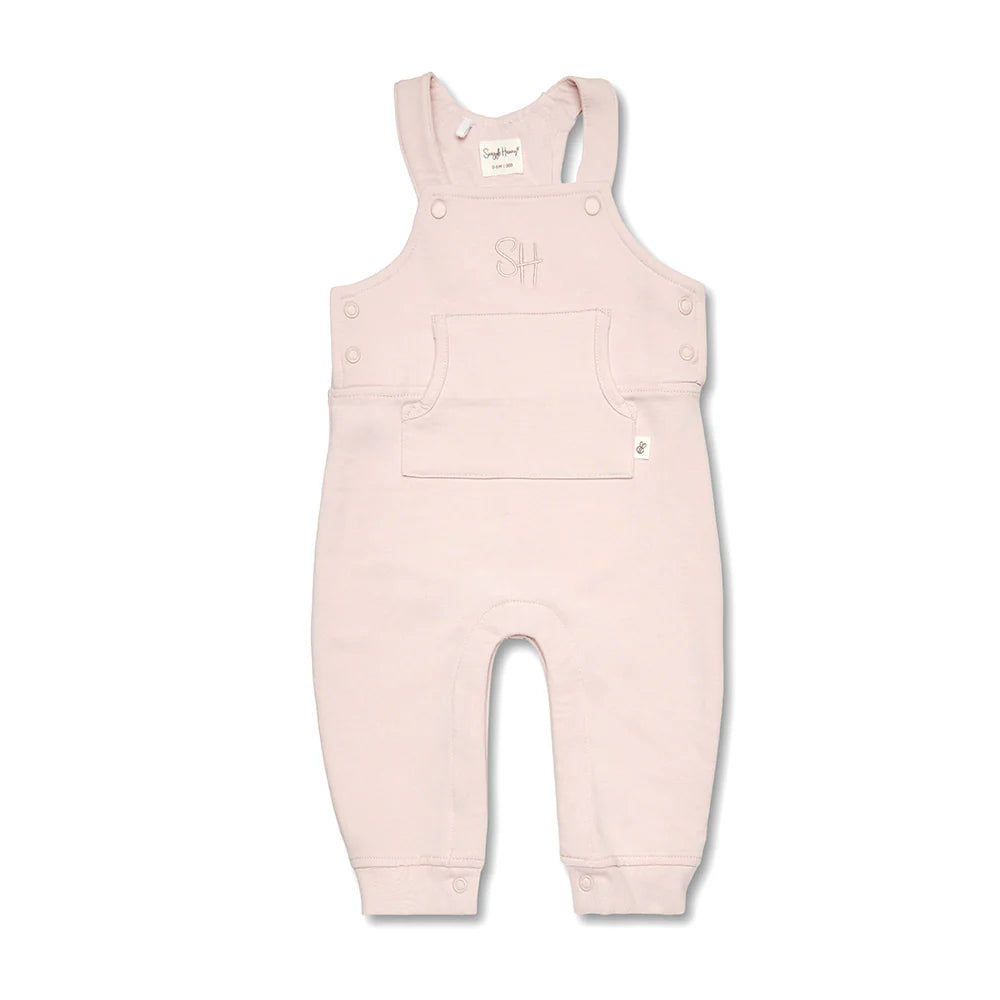 Snuggle Hunny - Baby Pink Organic Joey Overalls