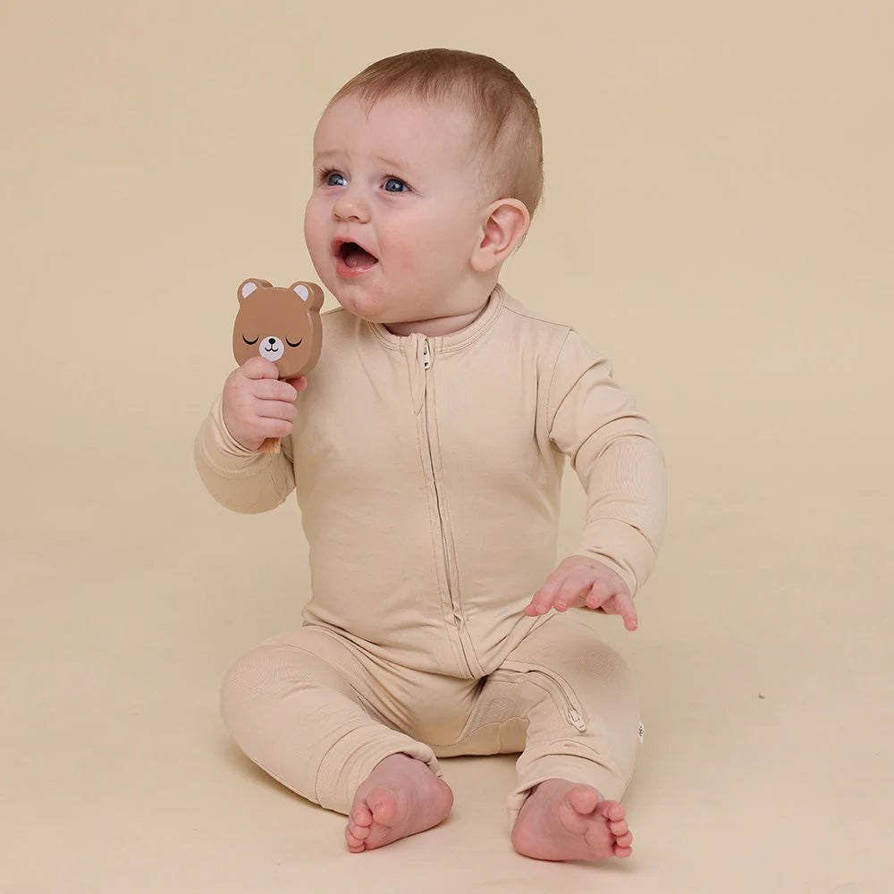 Snuggle Hunny - Babyccino Organic Snugglesuit Convertible Romper
