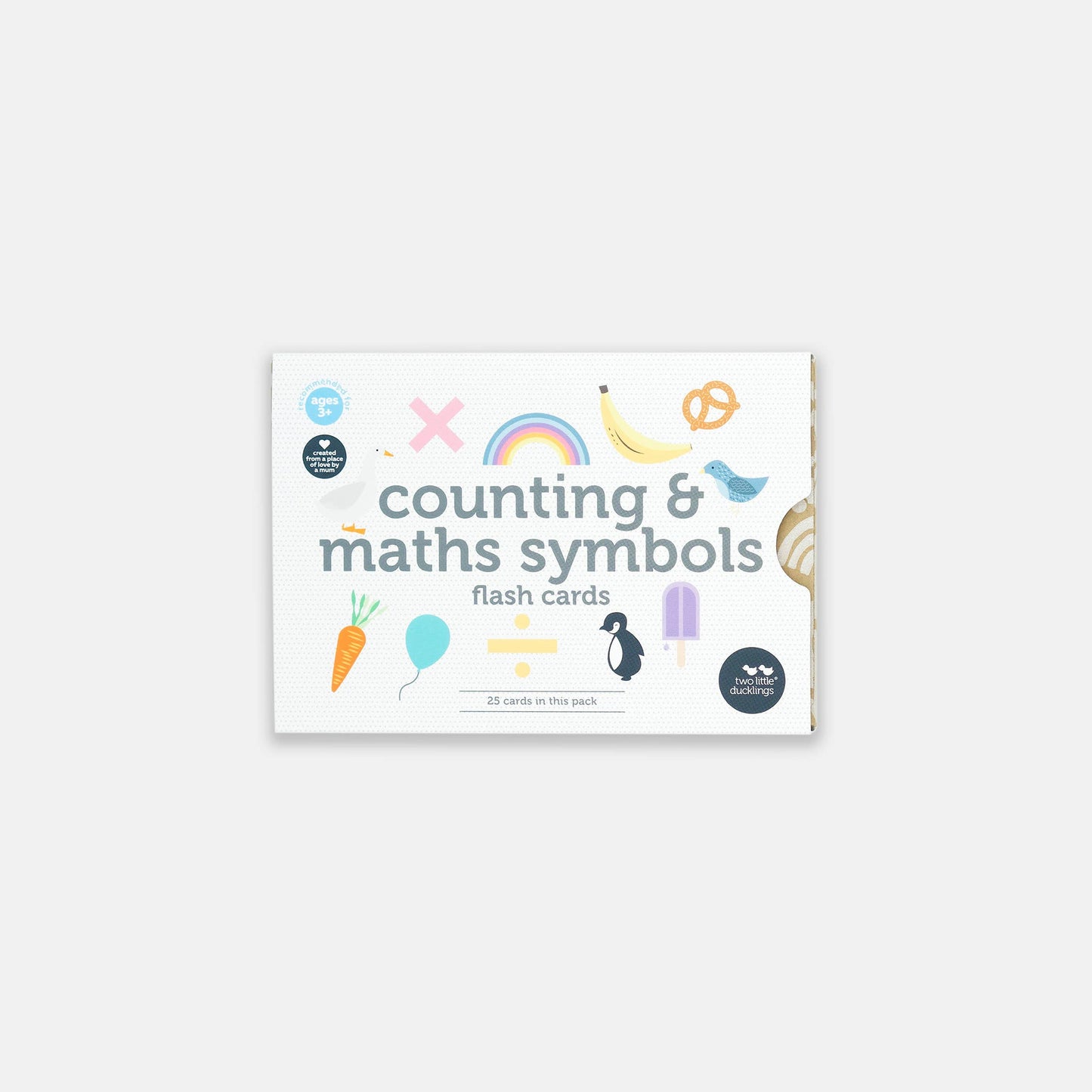 Two Little Ducklings - Counting and Math Symbols Flash Cards