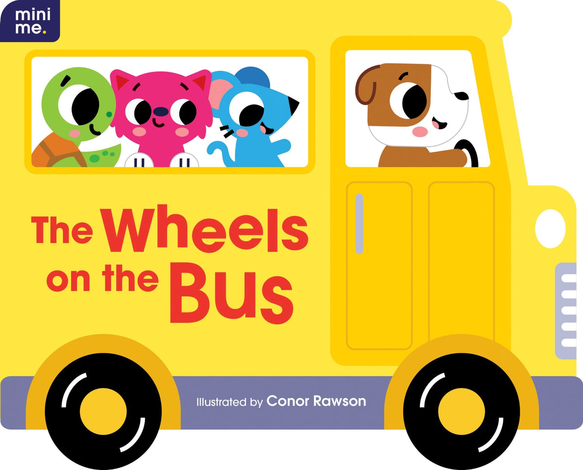 Wheels on the Bus shaped board book cover