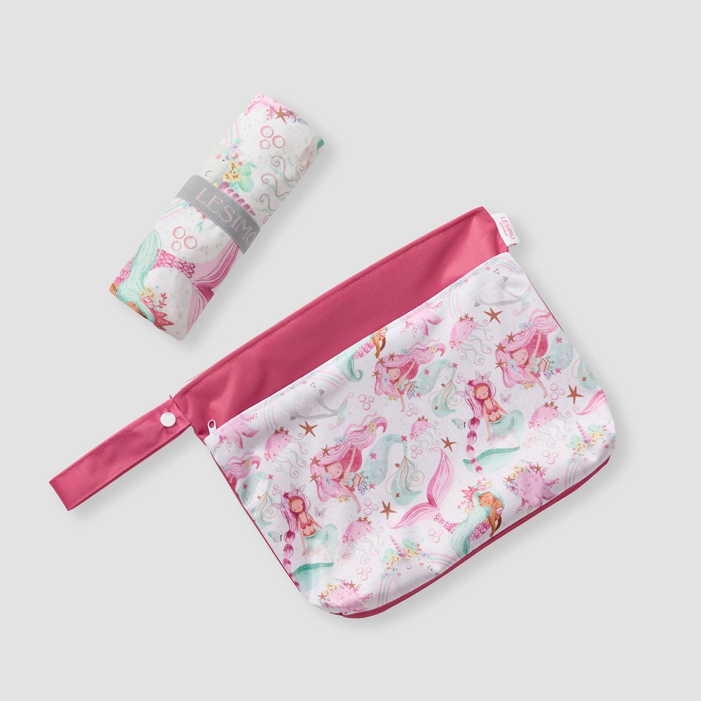 LESIMO - Sand Free Kids Hooded Towel - Mermaid Melody