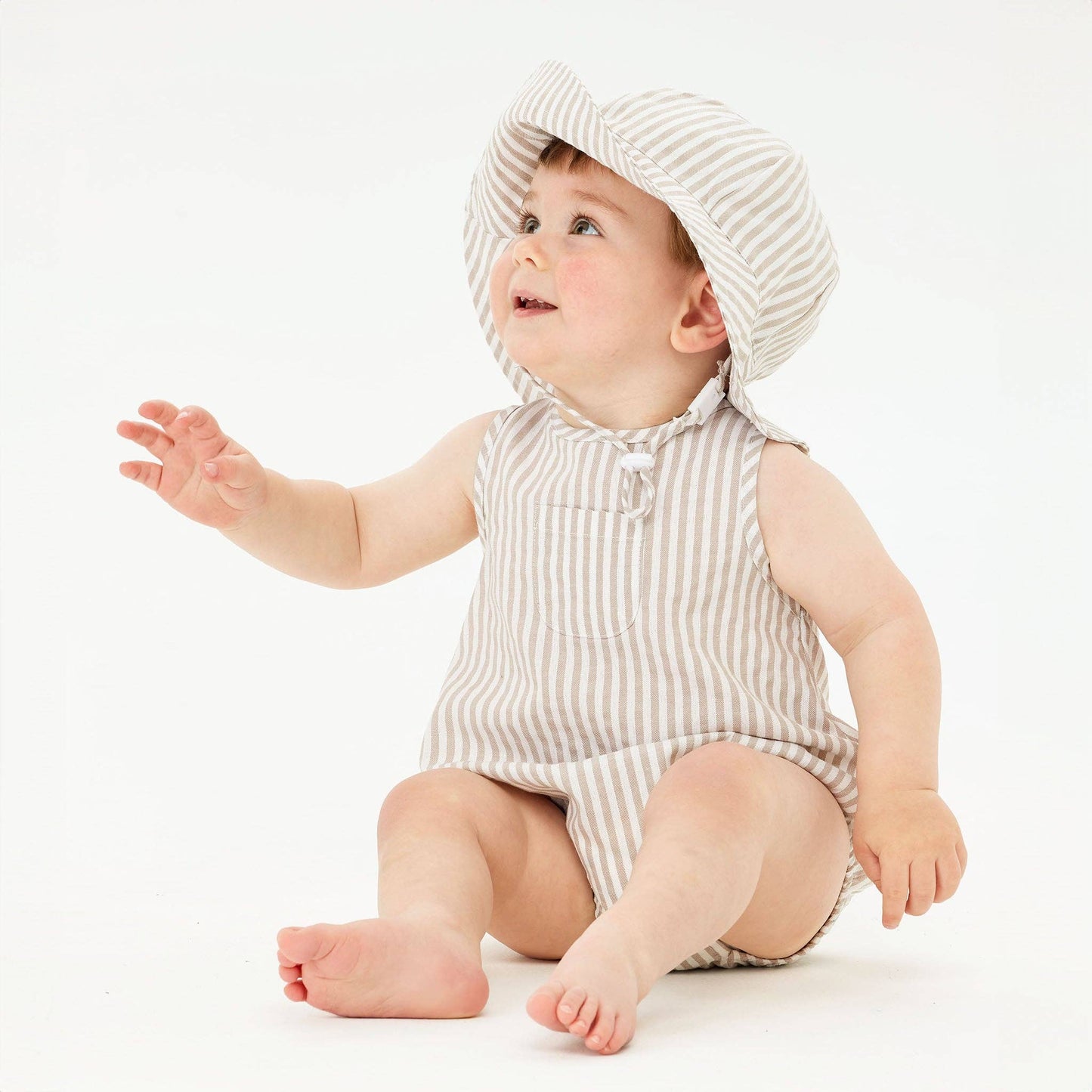 Kynd Baby - Broad Brim Hat  - Sandstone Stripe