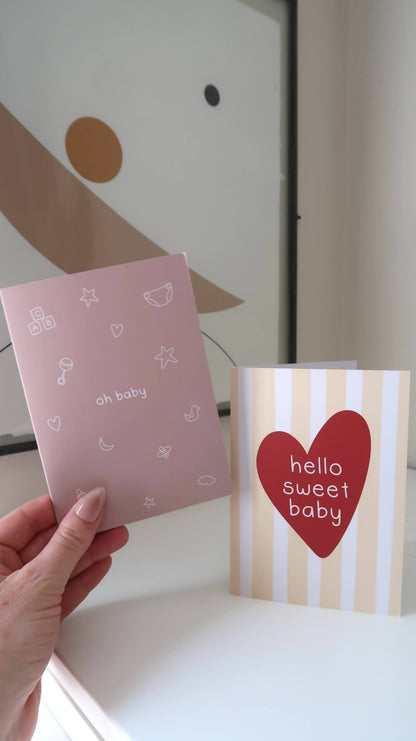 From Rosalie - Oh Baby Card | Newborn Card | Baby Shower Card 