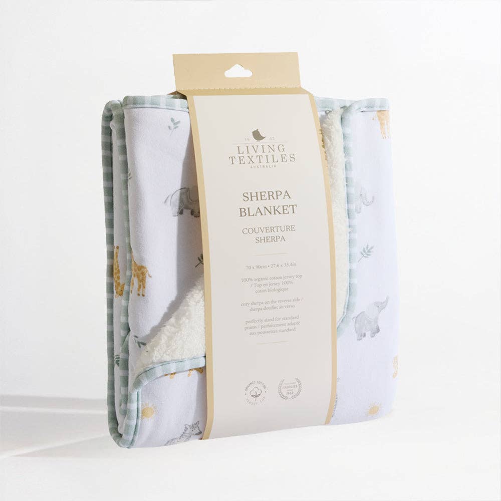 Living Textiles - Sherpa Blanket - Roam & Roar
