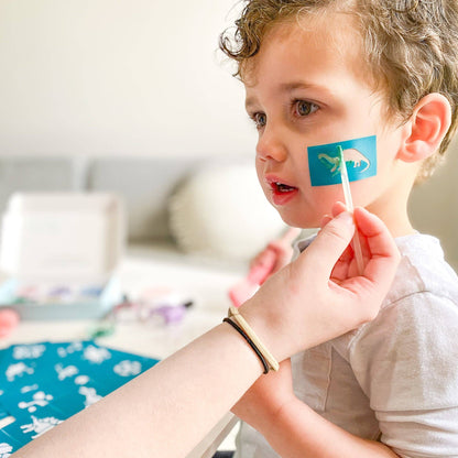 Oh Flossy - Oh Flossy Reusable Adhesive Face Paint & Makeup Stencils - Teal