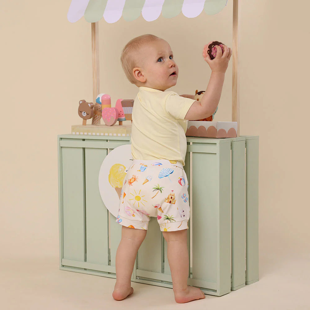 Snuggle Hunny - Beach Fun Organic Shorts