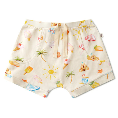 Snuggle Hunny - Beach Fun Organic Shorts