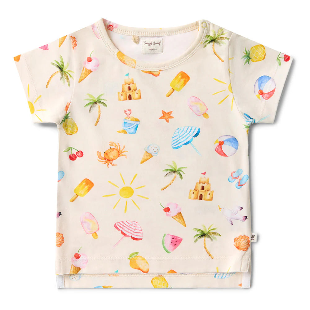 Snuggle Hunny - Beach Fun Organic T-Shirt